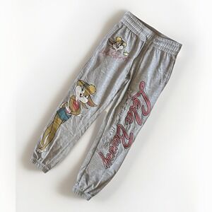 Looney Tunes Lola Bunny Womens‎ Sweatpants XXS Gray Jogger Lounge Embroidered